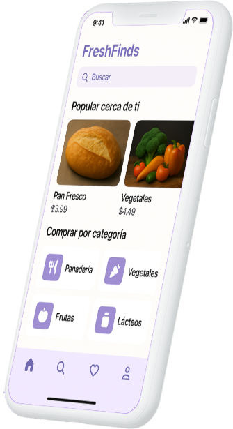 Fresh Finds app interface